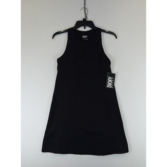 DKNY Sport Dress Womens Small Black Sleeveless Racerback Athletic Tank NWT - Picture 1 of 7